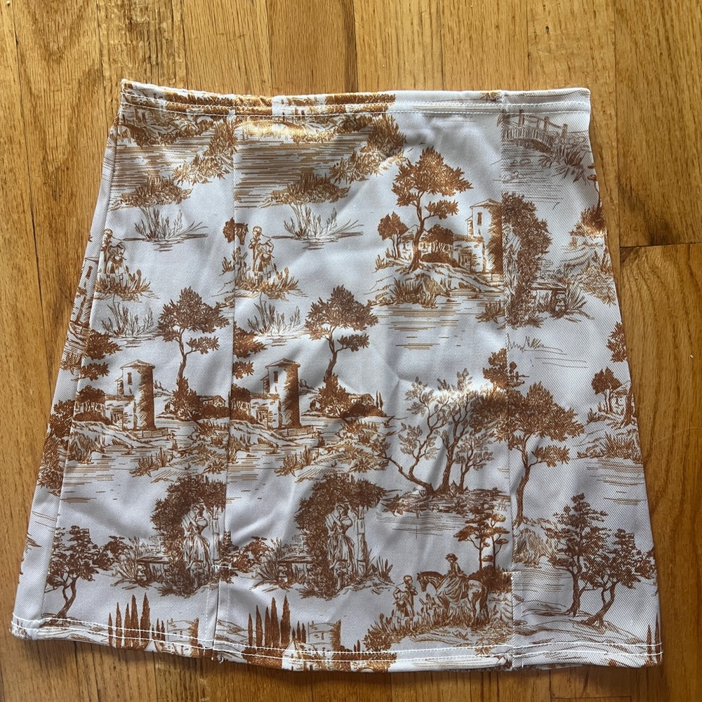 Urban Outfitters Scenic Print Mini Skirt